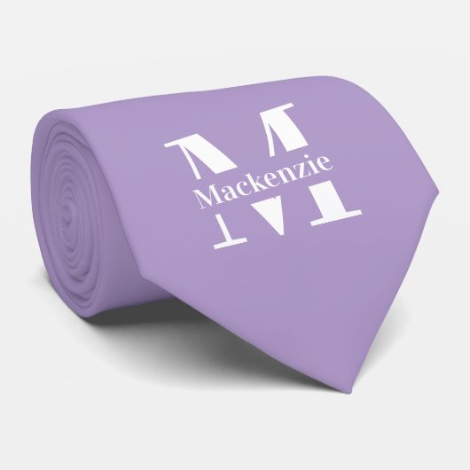 Personalisierte Maßanfertigung mit Monogramm Krawatte (Gerollt)