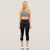 Personalisierte, maßgeschneiderte capri leggings (Vorderseite)
