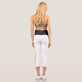 Personalisierte, maßgeschneiderte capri leggings (Rückseite)