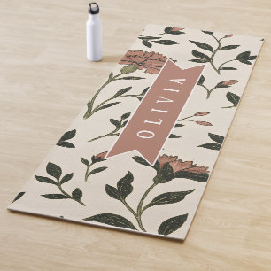 Personalisierte Maßgeschneiderte Elegante Neutrale Yogamatte