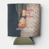 Personalisierte, maßgeschneiderte Hochzeitskenntni Dosenkühler (Vorderseite)