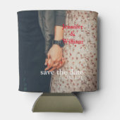 Personalisierte, maßgeschneiderte Hochzeitskenntni Dosenkühler (Rückseite)