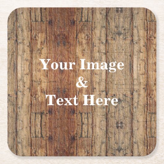 Personalisierte Maßgeschneiderte Ihr eigenes Foto  Rechteckiger Pappuntersetzer (Vorderseite)