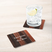 Personalisierte Maßgeschneiderte Ihr eigenes Foto Rechteckiger Pappuntersetzer (Vor Ort)