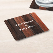 Personalisierte Maßgeschneiderte Ihr eigenes Foto Rechteckiger Pappuntersetzer (angewinkelt)