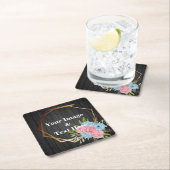 Personalisierte Maßgeschneiderte Ihr eigenes Foto Rechteckiger Pappuntersetzer (Vor Ort)