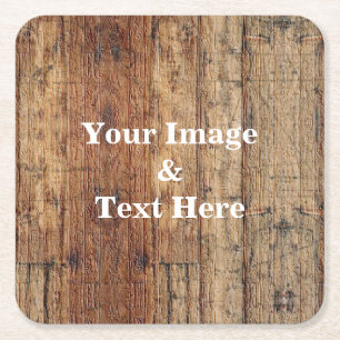 Personalisierte Maßgeschneiderte Ihr eigenes Foto Rechteckiger Pappuntersetzer