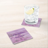 Personalisierte Maßgeschneiderte Ihr eigenes Foto Rechteckiger Pappuntersetzer (Vor Ort)