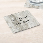 Personalisierte Maßgeschneiderte Ihr eigenes Foto Rechteckiger Pappuntersetzer (angewinkelt)