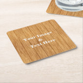 Personalisierte Maßgeschneiderte Ihr eigenes Foto Rechteckiger Pappuntersetzer (angewinkelt)