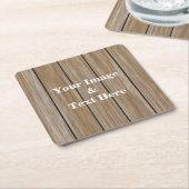 Personalisierte Maßgeschneiderte Ihr eigenes Foto Rechteckiger Pappuntersetzer (angewinkelt)