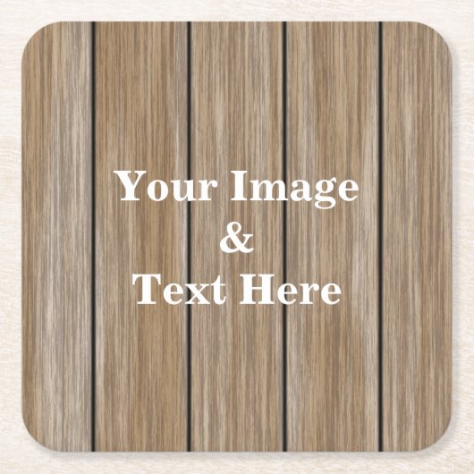 Personalisierte Maßgeschneiderte Ihr eigenes Foto Rechteckiger Pappuntersetzer (Vorderseite)