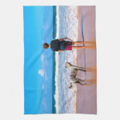 Personalisierte Maßgeschneiderte Ihr Haustier Foto Geschirrtuch (Vertikal)