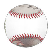 Personalisierte, maßgeschneiderte Mütter Day Baseb Baseball (Rückseite)