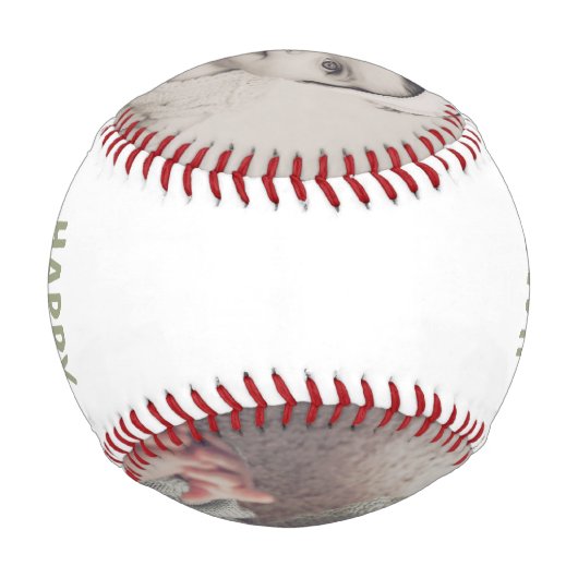 Personalisierte, maßgeschneiderte Mütter Day Baseb Baseball (Rückseite)