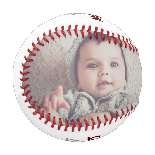 Personalisierte, maßgeschneiderte Mütter Day Baseb Baseball (Vorderseite Links)