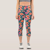 Personalisierte maßgeschneiderte Yoga Capris mit h (Vorderseite)