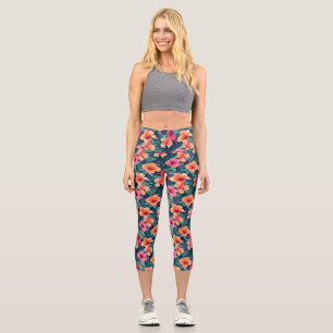Personalisierte maßgeschneiderte Yoga Capris mit h