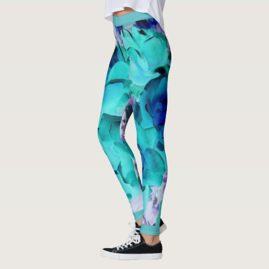 Personalisierte, maßgeschneiderte Yogapflanzen - L Leggings (Links)