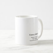 Personalisierte Master-Abschlussfeier Kaffeetasse (VorderseiteRechts)