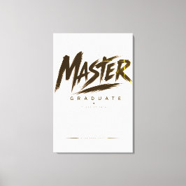 Personalisierte Master-Absolventenklasse 2026 Leinwanddruck