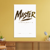 Personalisierte Master-Absolventenklasse 2026 Leinwanddruck (Insitu (Wohnzimmer))