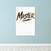 Personalisierte Master-Absolventenklasse 2026 Leinwanddruck (Insitu (Holzboden))
