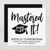 Personalisierte Master-Grad-Abschluss meistert es (Vorne/Hinten)