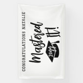 Personalisierte Master-Grad-Abschluss meistert es Banner (Vertikal)