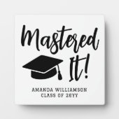 Personalisierte Master-Grad-Abschluss meistert es Fotoplatte (Vorderseite)