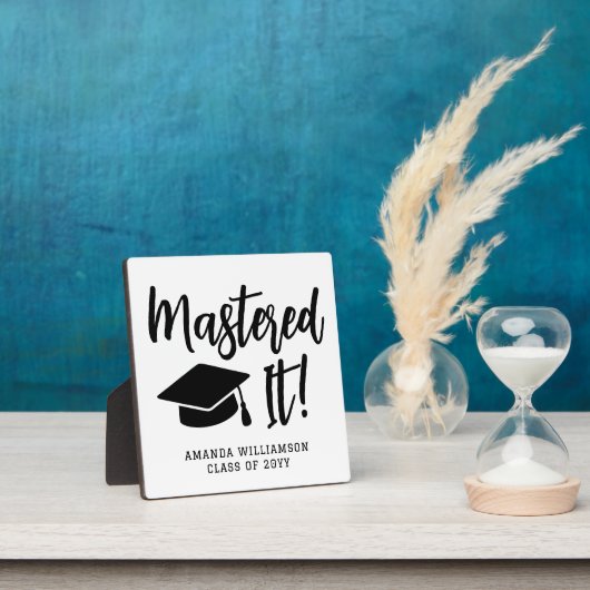 Personalisierte Master-Grad-Abschluss meistert es Fotoplatte (InSitu)