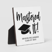 Personalisierte Master-Grad-Abschluss meistert es Fotoplatte (Vorderseite)