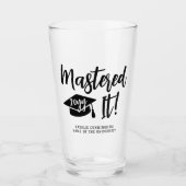 Personalisierte Master-Grad-Abschluss meistert es Glas (Vorderseite)
