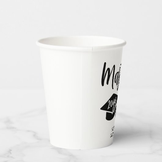 Personalisierte Master-Grad-Abschluss meistert es Pappbecher (Rechts)