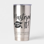 Personalisierte Master-Grad-Abschluss meistert es Thermobecher (Links)