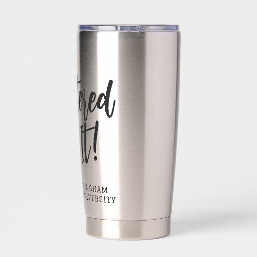 Personalisierte Master-Grad-Abschluss meistert es Thermobecher (Rückseite)