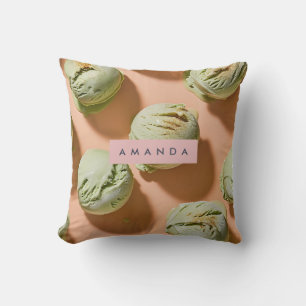 Personalisierte Matcha-Eiscreme-Kugel Kissen