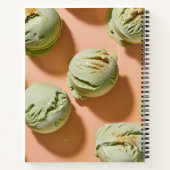 Personalisierte Matcha-Eiscreme-Kugel Notizblock (Rückseite)