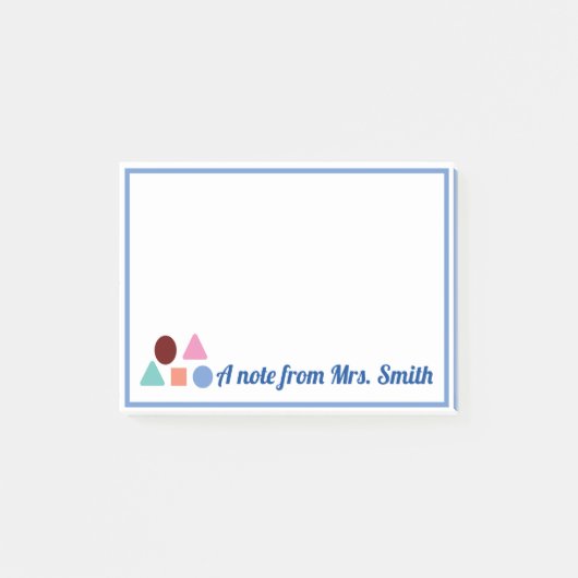 PERSONALISIERTE MATH Post-it-Notizen Post-it Klebezettel (Vorderseite)