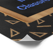 Personalisierte Mathematik-Klassenposter und -prot Poster (Ecke)