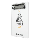 Personalisierte Mathematikschülerin Mini Klemmbrett (Gewinkelt2)