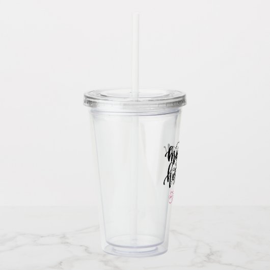 Personalisierte Matrone der Ehrenacryl-Trommel Acryltrinkbecher (Rechts)