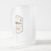 Personalisierte Mattierte Bier-Tasse Mattglas Bierglas (Vorderseite Links)