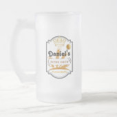 Personalisierte Mattierte Bier-Tasse Mattglas Bierglas (Links)