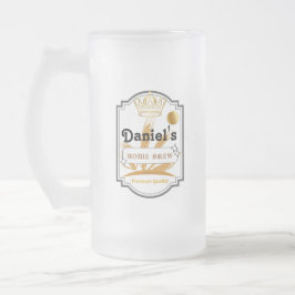 Personalisierte Mattierte Bier-Tasse Mattglas Bierglas