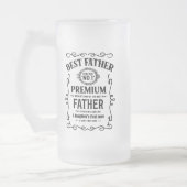Personalisierte Mattierte Bier-Tasse Mattglas Bierglas (Links)