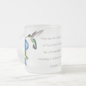 Personalisierte Mattierte Hummingbird-Tasse Mattglastasse (Vorderseite Links)