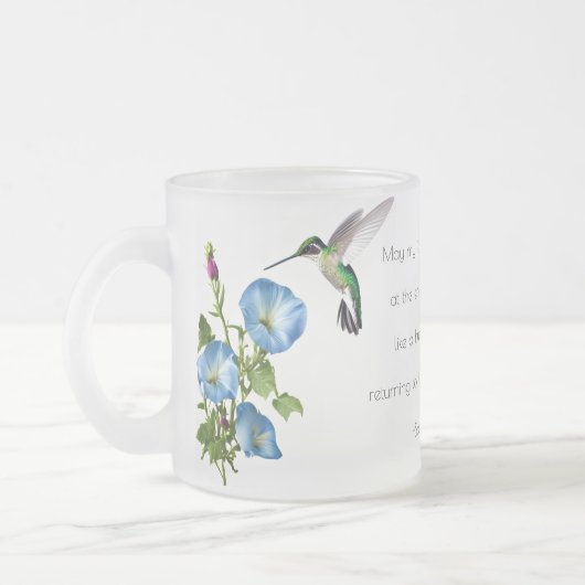 Personalisierte Mattierte Hummingbird-Tasse Mattglastasse (Links)