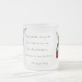 Personalisierte Mattierte Hummingbird-Tasse Mattglastasse (Mittel)