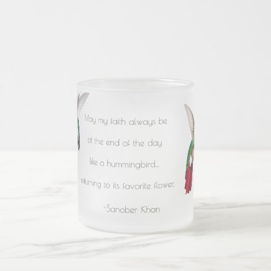 Personalisierte Mattierte Hummingbird-Tasse Mattglastasse (Mittel)